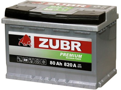  ZUBR Premium 80Ah (820A)
