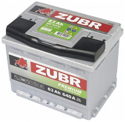  ZUBR Premium 63Ah (640A)