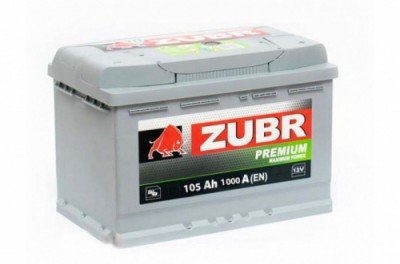  ZUBR Premium 105Ah (1000A) R+